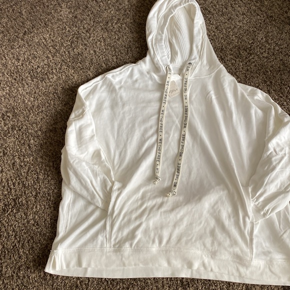 NWT FREE PEOPLE WE THE FREE HOODIE White - Picture 4 of 7